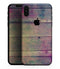 Pink & Blue Grunge Wood Planks - iPhone XS MAX, XS/X, 8/8+, 7/7+, 5/5S/SE Skin-Kit (All iPhones Available)