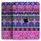 Pink & Teal Modern Colored Aztec Pattern - Full Body Skin Decal for the Apple iPad Pro 12.9", 11", 10.5", 9.7", Air or Mini (All Models Available)