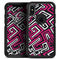 Pink & White Abstract Maze Pattern - Skin Kit for the iPhone OtterBox Cases