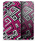 Pink & White Abstract Maze Pattern - Premium Vinyl Skin Decal for Samsung Galaxy S25 Ultra, S24, S23, S22 & All Galaxy S Models