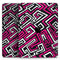 Pink & White Abstract Maze Pattern - Full Body Skin Decal for the Apple iPad Pro 12.9", 11", 10.5", 9.7", Air or Mini (All Models Available)
