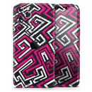 Pink & White Abstract Maze Pattern - Protective Skin Wrap & Decal – Compatible with iPhone SE to iPhone 17 Pro Max (All Models)