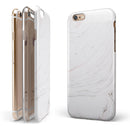 Pink 29 Textured Marble iPhone 6/6s or 6/6s Plus 2-Piece Hybrid INK-Fuzed Case