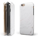 Pink 29 Textured Marble iPhone 6/6s or 6/6s Plus 2-Piece Hybrid INK-Fuzed Case