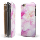 Pink 32 Absorbed Watercolor Texture iPhone 6/6s or 6/6s Plus 2-Piece Hybrid INK-Fuzed Case