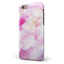 Pink 32 Absorbed Watercolor Texture iPhone 6/6s or 6/6s Plus 2-Piece Hybrid INK-Fuzed Case