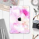 Pink 32 Absorbed Watercolor Texture - Full Body Skin Decal for the Apple iPad Pro 12.9", 11", 10.5", 9.7", Air or Mini (All Models Available)