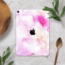 Pink 32 Absorbed Watercolor Texture - Full Body Skin Decal for the Apple iPad Pro 12.9", 11", 10.5", 9.7", Air or Mini (All Models Available)