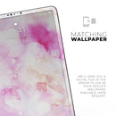 Pink 32 Absorbed Watercolor Texture - Full Body Skin Decal for the Apple iPad Pro 12.9", 11", 10.5", 9.7", Air or Mini (All Models Available)