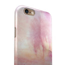 Pink 42 Absorbed Watercolor Texture iPhone 6/6s or 6/6s Plus 2-Piece Hybrid INK-Fuzed Case