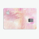 Pink 42 Absorbed Watercolor Texture - Premium Protective Decal Skin-Kit for the Apple Credit Card