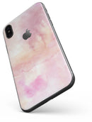 Pink 42 Absorbed Watercolor Texture - iPhone X Skin-Kit