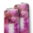 Pink 72 Absorbed Watercolor Texture iPhone 6/6s or 6/6s Plus 2-Piece Hybrid INK-Fuzed Case