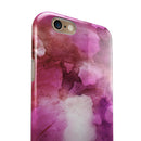 Pink 72 Absorbed Watercolor Texture iPhone 6/6s or 6/6s Plus 2-Piece Hybrid INK-Fuzed Case