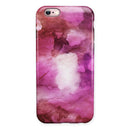 Pink 72 Absorbed Watercolor Texture iPhone 6/6s or 6/6s Plus 2-Piece Hybrid INK-Fuzed Case