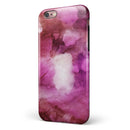 Pink 72 Absorbed Watercolor Texture iPhone 6/6s or 6/6s Plus 2-Piece Hybrid INK-Fuzed Case