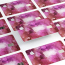Pink 72 Absorbed Watercolor Texture - Premium Protective Decal Skin-Kit for the Apple Credit Card