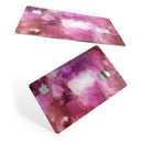 Pink 72 Absorbed Watercolor Texture - Premium Protective Decal Skin-Kit for the Apple Credit Card