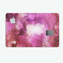 Pink 72 Absorbed Watercolor Texture - Premium Protective Decal Skin-Kit for the Apple Credit Card