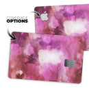 Pink 72 Absorbed Watercolor Texture - Premium Protective Decal Skin-Kit for the Apple Credit Card
