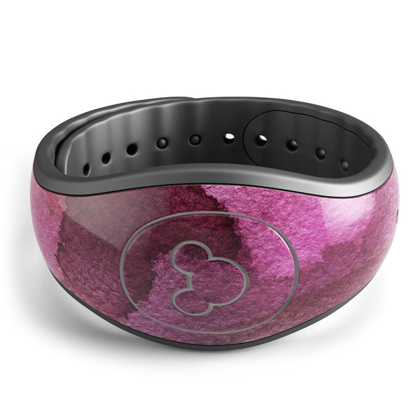 Pink 72 Absorbed Watercolor Texture - Decal Skin Wrap Kit for the Disney Magic Band