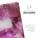 Pink 72 Absorbed Watercolor Texture - Full Body Skin Decal for the Apple iPad Pro 12.9", 11", 10.5", 9.7", Air or Mini (All Models Available)