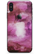 Pink 72 Absorbed Watercolor Texture - iPhone X Skin-Kit