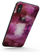 Pink 72 Absorbed Watercolor Texture - iPhone X Skin-Kit