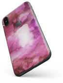 Pink 72 Absorbed Watercolor Texture - iPhone X Skin-Kit