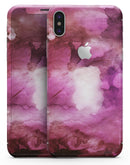 Pink 72 Absorbed Watercolor Texture - iPhone X Skin-Kit