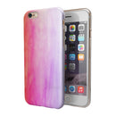 Pink 8682 Absorbed Watercolor Texture iPhone 6/6s or 6/6s Plus 2-Piece Hybrid INK-Fuzed Case
