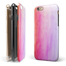 Pink 8682 Absorbed Watercolor Texture iPhone 6/6s or 6/6s Plus 2-Piece Hybrid INK-Fuzed Case