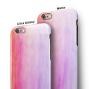 Pink 8682 Absorbed Watercolor Texture iPhone 6/6s or 6/6s Plus 2-Piece Hybrid INK-Fuzed Case