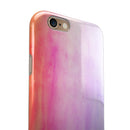 Pink 8682 Absorbed Watercolor Texture iPhone 6/6s or 6/6s Plus 2-Piece Hybrid INK-Fuzed Case