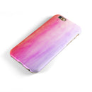 Pink 8682 Absorbed Watercolor Texture iPhone 6/6s or 6/6s Plus 2-Piece Hybrid INK-Fuzed Case
