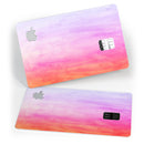 Pink 8682 Absorbed Watercolor Texture - Premium Protective Decal Skin-Kit for the Apple Credit Card