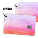 Pink 8682 Absorbed Watercolor Texture - Premium Protective Decal Skin-Kit for the Apple Credit Card