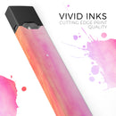 Pink 8682 Absorbed Watercolor Texture - Premium Decal Protective Skin-Wrap Sticker compatible with the Juul Labs vaping device
