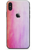 Pink 8682 Absorbed Watercolor Texture - iPhone X Skin-Kit