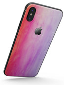 Pink 8682 Absorbed Watercolor Texture - iPhone X Skin-Kit