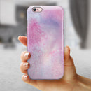 Pink 917 Absorbed Watercolor Texture iPhone 6/6s or 6/6s Plus 2-Piece Hybrid INK-Fuzed Case