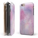 Pink 917 Absorbed Watercolor Texture iPhone 6/6s or 6/6s Plus 2-Piece Hybrid INK-Fuzed Case