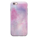 Pink 917 Absorbed Watercolor Texture iPhone 6/6s or 6/6s Plus 2-Piece Hybrid INK-Fuzed Case
