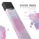 Pink 917 Absorbed Watercolor Texture - Premium Decal Protective Skin-Wrap Sticker compatible with the Juul Labs vaping device