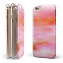 Pink 922137 Absorbed Watercolor Texture iPhone 6/6s or 6/6s Plus 2-Piece Hybrid INK-Fuzed Case