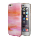 Pink 922137 Absorbed Watercolor Texture iPhone 6/6s or 6/6s Plus 2-Piece Hybrid INK-Fuzed Case