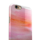 Pink 922137 Absorbed Watercolor Texture iPhone 6/6s or 6/6s Plus 2-Piece Hybrid INK-Fuzed Case