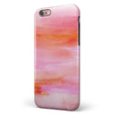 Pink 922137 Absorbed Watercolor Texture iPhone 6/6s or 6/6s Plus 2-Piece Hybrid INK-Fuzed Case