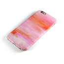 Pink 922137 Absorbed Watercolor Texture iPhone 6/6s or 6/6s Plus 2-Piece Hybrid INK-Fuzed Case