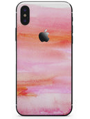Pink 922137 Absorbed Watercolor Texture - iPhone X Skin-Kit